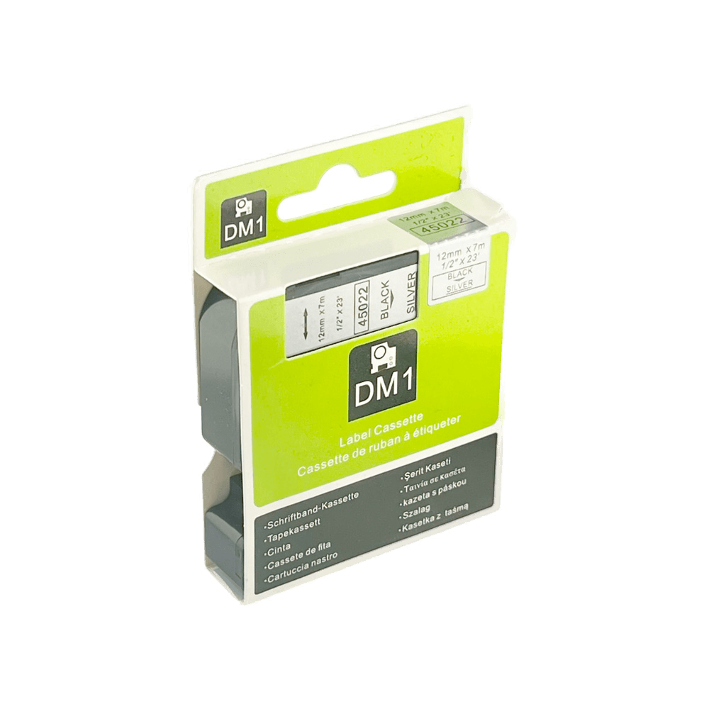 KARTRIC - DYMO D1 12MM x 7M (QIZILI QARADA)